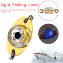 LED Attracting Fishing Lamp Underwater Eye Shape Luminous Fishing Lure Lights