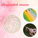 Wooden Basket Bottom Circle Blank Hollow Crochet Basket Wood Base for DIY Knit