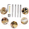 7x Barrel Trimmer Kit Pen Wood Mill Trimming System Cutting Head Sleeve Adapter