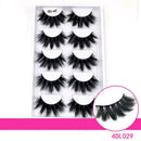 5 Pairs SKONHED 4D Faux Mink Hair False Eyelashes Full Volume Fluffy Lashes S4Q6