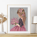 5D Diamond Painting Kit Girl Partial Special Shape Drill DIY Art (K025)