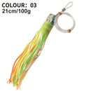 Octopus Squid Fishing Lures Soft Skirt Baits Tuna Trolling Seawater (C)