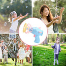 Electric Fan Bubble Gun Toys Durable Innovative Blower Design Toys (Blue)