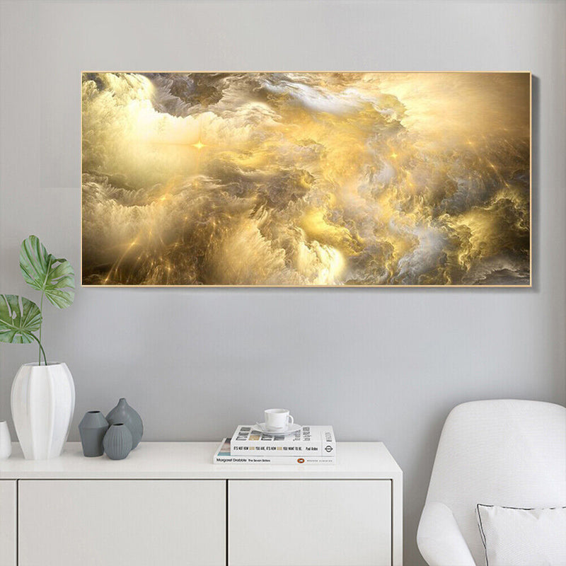 Frameless Colorful Cloud Oil Paint By Numbers DIY Handmade Drawing On Canvas Kit