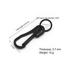 Spring Key Chain Stainless Steel Keychain Carabiner Belt Buckle Hanging Keyring