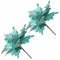 Wedding Favors Christmas Tree Flowers Poinsettia Xmas Gift Glitter Ornament