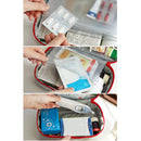 First Aid Kit Emergency Portable Outdoor Survival Medical Bag (Gray White) Newly