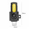 2 in 1 USB OTG Card Reader Micro USB OTG TF SD Card Reader Adapter (Yellow)