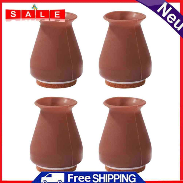 4pcs Silicone Furniture Leg Covers Table Chair Feet Thick Pad Floor Protector