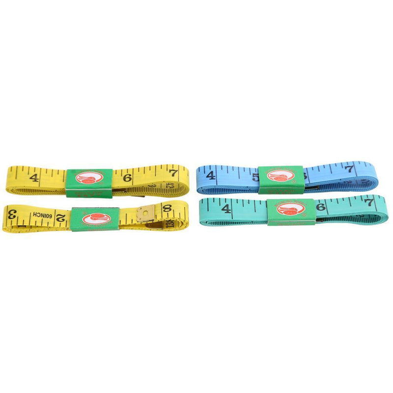 4PCS Body Measuring Ruler Sewing Tailor Tape Measure Soft Flat 60Inch 1.5M