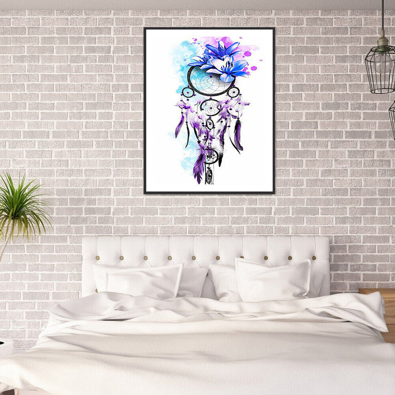 5D Diamond Painting Kit DIY Flower Dreamcatcher Full Round Drill Mosaic Picture