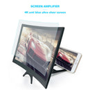 L6 12 inch Curved Phone Screen Magnifier HD Amplifier with Phone Stand Newly