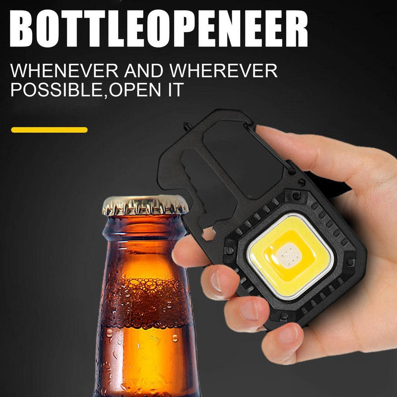 600LM IPX6 Mini LED Flashlight Multifunction Screwdriver Corkscrew Camping: