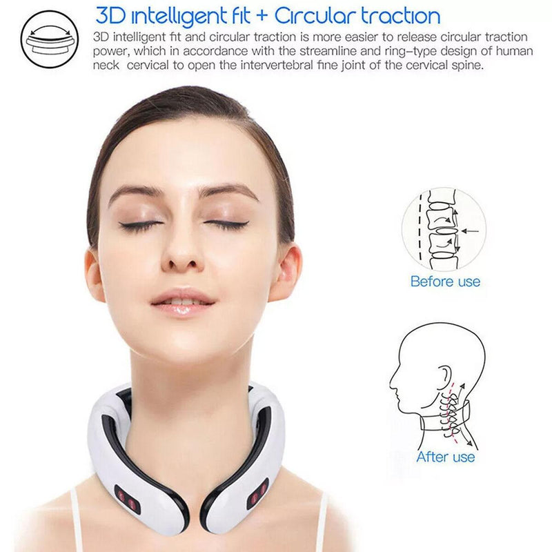 Cervical Spine Massager Multi-functional Hot Compress Neck Protector~