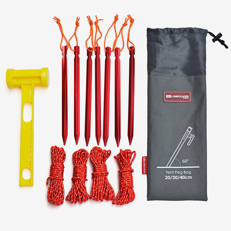 Tent Pegs Bag Camping Wind Rope Tent Nail Storage Pouch Travelling Accessorie