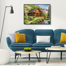 5D DIY Full Drill Diamond Painting Nature House Cross Stitch Embroidery Ornament