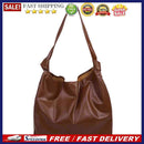 Fashion Women Solid Color Shoulder Tote Bag PU Leather Large Capacity Handbags