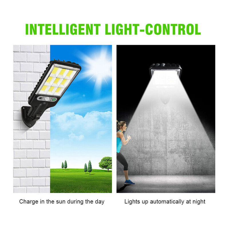 #A 108COB Solar Street Lights Waterproof Lighting Garden Patio Wall LED Lamp