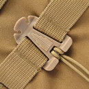 10pcs/Lot Molle Backpack Carabiner EDC Elastic Rope Webbing Buckle (Sand) Newly