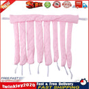 Heatless Spiral Curlers Sleeping Headband Hair Curler Hair Styling (Pink) Newly