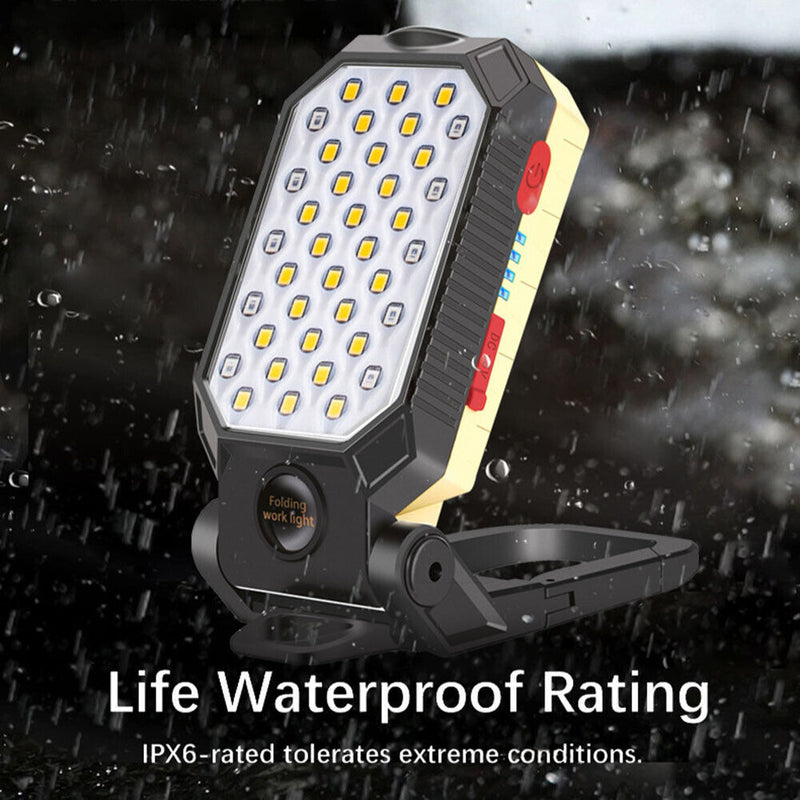 #A LED COB Work Light Portable Magnetic Flashlight Waterproof Outdoor Camping Li