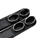 2pcs Car Plastic Dummy Dual Exhaust Pipe Stickers Car Styling Accessory