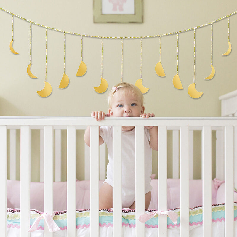 Moon Phase Wall Hanging 13 Pack Moon Hanging Ornaments for Bedroom Office Dorm