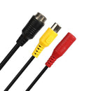 YouN M12 4-Pin Aviation Head Male to RCA DC Female CCTV Camera AV Adapter Cable