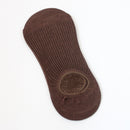 Simple Women Breathable Knitted Boat Socks Pure Color Non-slip Cotton Crib Socks
