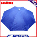 Foldable Adjustable Umbrella Hat Outdoor Fishing Hiking Sunshade Cap (Blue)