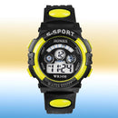 5pcs Multifunction Waterproof Sports Electronic Children Watches (Yellow)