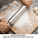 Non Stick Cookie Baking & Pastry Tool Stainless Steel Dough Roller Rolling Pin