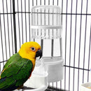 Bird Water Drinker Feeder Plastic Automatic Birdcage Waterer (Transparent)