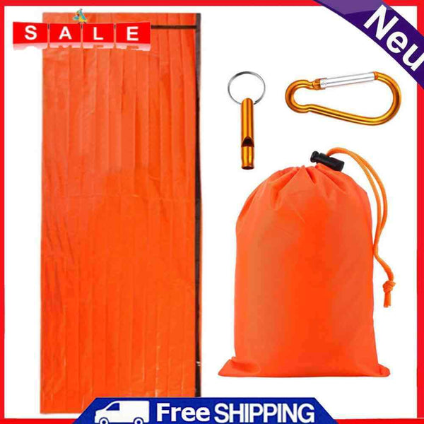 Outdoor Camping Thermal Blankets Set with Whistle Buckle Warm Insulation Blanket