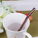 Stainless Steel Drinking Straw Reusable Sucker Spoon Filter Bar Kit (Rose) Newly
