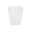 Strong White Plastic Square Plant Flower Pot Planter X5 K2V4 S4X1 Growing O8S8