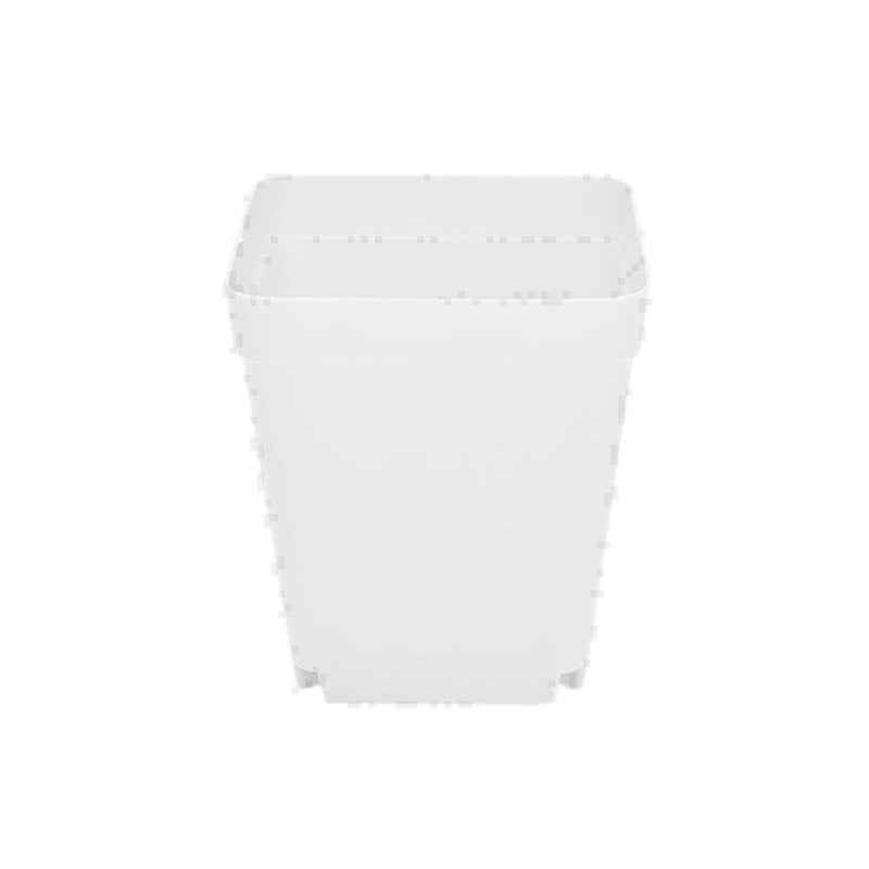 Strong White Plastic Square Plant Flower Pot Planter X5 K2V4 S4X1 Growing O8S8