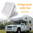 Silent 12V Fridge Vent with Fan for RV Trailer Caravan Side Air Ventilation Fan
