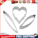 3pcs/set Orchid Flower Petal Mold Cookie Cutter Fondant Cake Tool