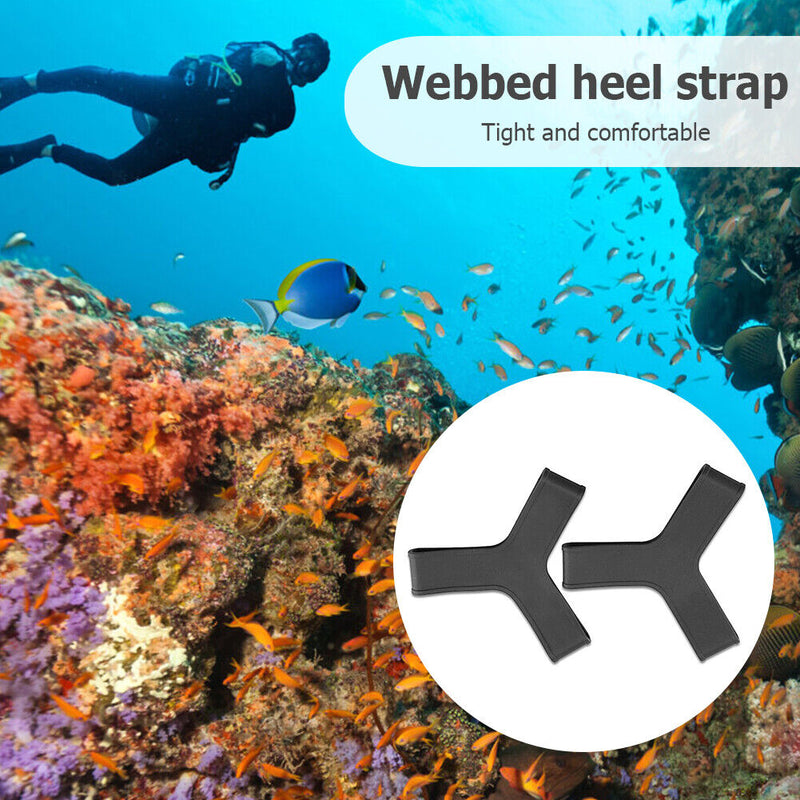 2pcs Scuba Diving Fin Keeper Foot Flippers Swimming Fin Grippers Snorkel Straps
