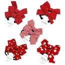 Fashion Girls Cute Wave Point Hair Rope Head Rope Headwear Double Horsetail
