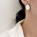For Women Women Gift Earrings Jewelry Geometric Enamel Earring Stud Earrings