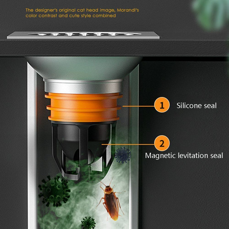 Magnetic Bathroom Floor Drain Magnetic Levitation Floor drain core Deodorant