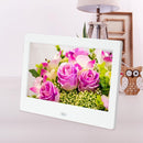 7 inch LED 800x480 Digital Photo Frame Alarm Clock MP3 Movie Player (White)