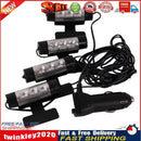 4 x 3LED Car Interior Accessories Decorative Atmosphere Lamp Light Newly