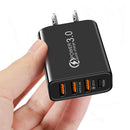 Portable 3 USB Port+PD20W Type-C Phone Charger Adapter Cellphone Charging Head