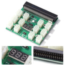 1200W PSU Breakout Board w/ LED Display 12 Ports PCIe 6 Pin for PS-2751-5Q Newly