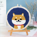 20x20cm Cotton Monks Cloth Punch Needle Needlework DIY Embroidery Fabric Newly