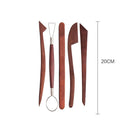 Wooden DIY Pottery Sculpture Carving Cutter Ceramic Tool Graver Clay Tool