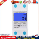 5-32A 230V 50Hz Digital Backlight Display Rail Single Phase Energy Meter Newly
